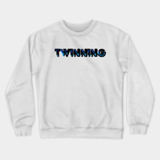 Twinning Dark Blue and Light Blue Crewneck Sweatshirt